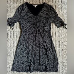 LC Lauren Conrad Black and White Floral Dress